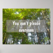 Je kunt niet iedereen Inspirerend poster bevallen (Voorkant)