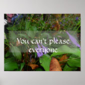 Je kunt niet iedereen tevreden stellen met het gez poster (Voorkant)