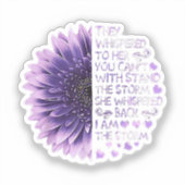 Je kunt niet met de Sto staan. Sticker (Voorkant)