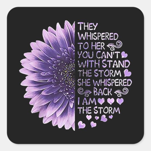 Je kunt niet met de Sto staan. Vierkante Sticker (Voorkant)