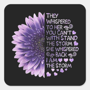 Je kunt niet met de Sto staan. Vierkante Sticker