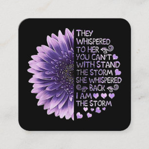 Je kunt niet met de Sto staan. Vierkante Visitekaartje