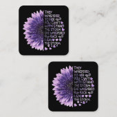 Je kunt niet met de Sto staan. Vierkante Visitekaartje (Voorkant / Achterkant)