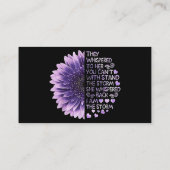 Je kunt niet met de Sto staan. Visitekaartje (Achterkant)