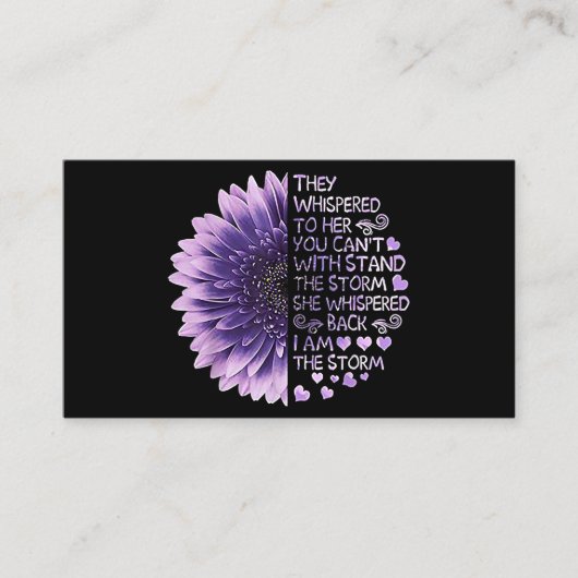 Je kunt niet met de Sto staan. Visitekaartje (Voorkant)