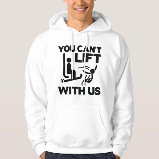Je kunt niet met ons leven hoodie (Voorkant)