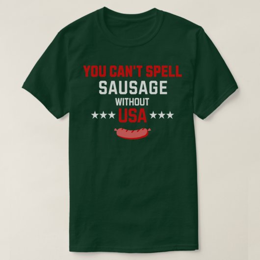 Je kunt niet spellen WORST zonder USA 1 T-shirt (Design voorkant)
