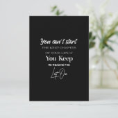 je kunt niet sterren bedankkaart (Staand voorkant)