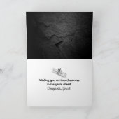 Je kunt niet stoppen met tekst Afstuderen Gefelici Kaart (Binnen)