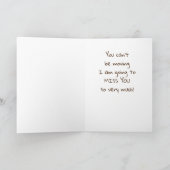 *JE KUNT NIET VERPLAATSEN DAT IK "JE VERMIST!" KAA KAART (Binnen)