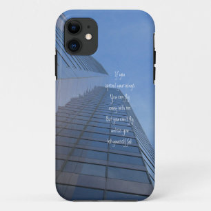 Je kunt niet vliegen tenzij je jezelf laat herfste iPhone 11 hoesje