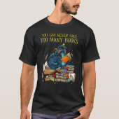Je kunt nooit te veel boeken draak Nerds lib hebbe T-shirt (Voorkant)
