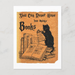 Je kunt nooit te veel boeken hebben die wit zijn briefkaart