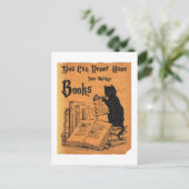 Je kunt nooit te veel boeken hebben die wit zijn briefkaart (Staand voorkant)