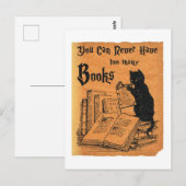 Je kunt nooit te veel boeken hebben die wit zijn briefkaart (Voorkant / Achterkant)