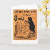 Je kunt nooit te veel boeken hebben die wit zijn kaart (Gele Bloem)