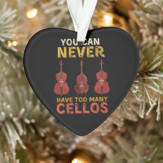 Je kunt nooit te veel cellos hebben ornament (Boom)