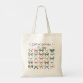 Je kunt nooit te veel coquette bogen hebben tote bag (Achterkant)