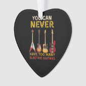 Je kunt nooit te veel elektrische gitaren hebben ornament (voorkant)