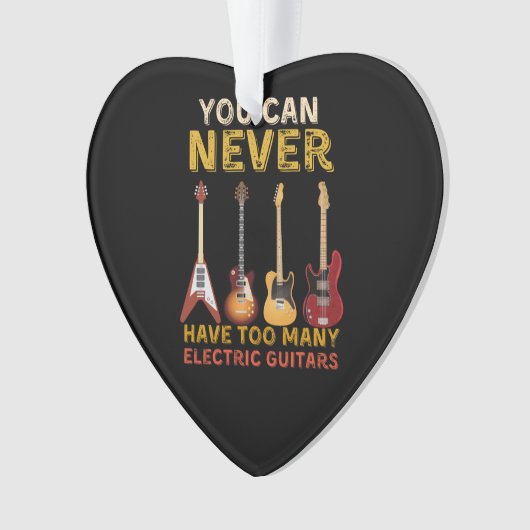 Je kunt nooit te veel elektrische gitaren hebben ornament (voorkant)