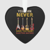 Je kunt nooit te veel elektrische gitaren hebben ornament (voorkant)