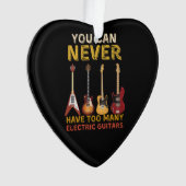 Je kunt nooit te veel elektrische gitaren hebben ornament (voorkant)