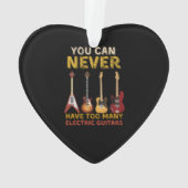 Je kunt nooit te veel elektrische gitaren hebben ornament (achterkant)