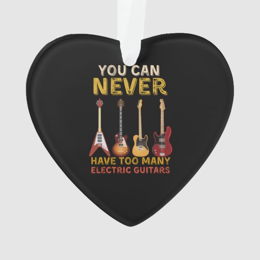 Je kunt nooit te veel elektrische gitaren hebben ornament (achterkant)