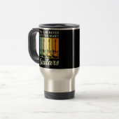 Je kunt nooit te veel gitaarbandconcert hebben reisbeker (Voorkant links)