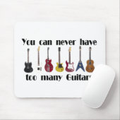 Je kunt nooit te veel gitaargeschenken hebben muismat (Met muis)
