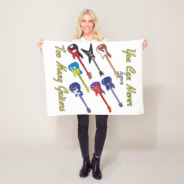 Je kunt nooit te veel gitaren hebben - fleece deken