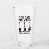 Je kunt nooit te veel gitaren hebben glas (Voorkant)