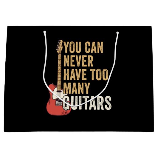 Je kunt nooit te veel gitaren hebben groot cadeauzakje (Voorkant)
