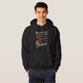Je kunt nooit te veel gitaren hebben hoodie (Voorkant volledig)