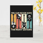 Je kunt nooit te veel gitaren hebben kaart (Gele Bloem)