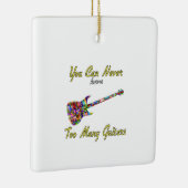 Je kunt nooit te veel gitaren hebben - kleurrijk keramisch ornament (Rechts)
