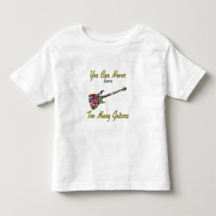 Je kunt nooit te veel gitaren hebben - kleurrijk kinder shirts