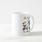 Je kunt nooit te veel gitaren hebben - kleurrijk koffiemok (Voorkant rechts)