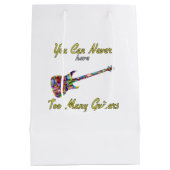 Je kunt nooit te veel gitaren hebben - kleurrijk medium cadeauzakje (Achterkant)