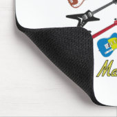 Je kunt nooit te veel gitaren hebben - kleurrijk muismat (Hoek)