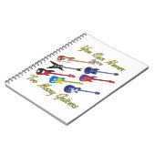 Je kunt nooit te veel gitaren hebben - kleurrijk notitieboek (Linkerzijde)