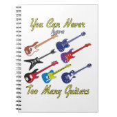 Je kunt nooit te veel gitaren hebben - kleurrijk notitieboek (Voorkant)