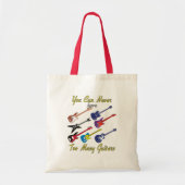 Je kunt nooit te veel gitaren hebben - kleurrijk tote bag (Voorkant)