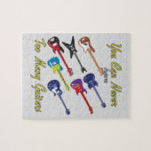 Je kunt nooit te veel gitaren hebben legpuzzel (Horizontaal)