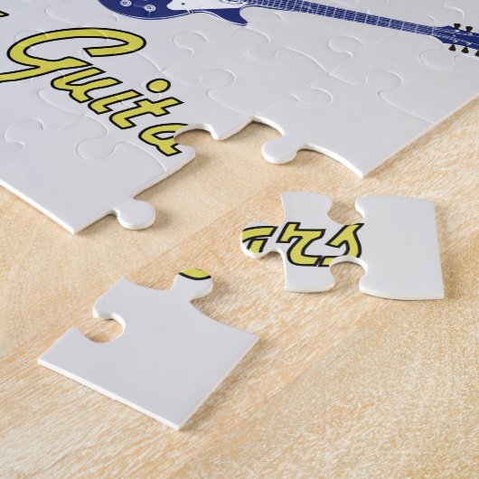 Je kunt nooit te veel gitaren hebben legpuzzel (Zijkant)