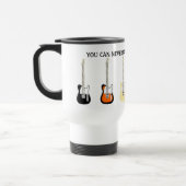 Je kunt nooit te veel gitaren hebben.  reisbeker (Links)