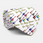 Je kunt nooit te veel gitaren hebben stropdas (Opgerold)