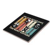 Je kunt nooit te veel gitaren hebben tegeltje (Zijkant)