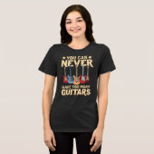 Je kunt nooit te veel gitaren hebben Tri-Blend shirt (Voorkant volledig)