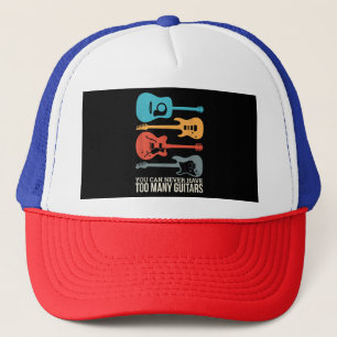 Je kunt nooit te veel gitaren hebben trucker pet